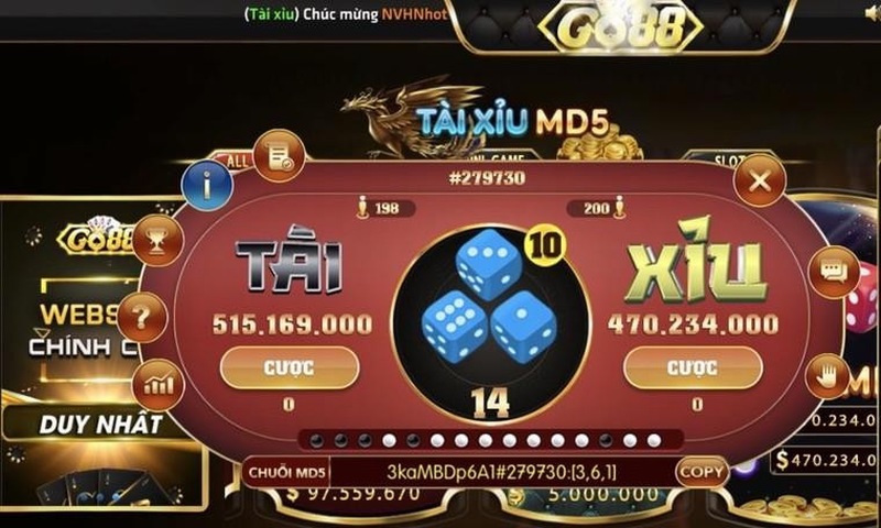 Tài xỉu MD5 Go88 và hệ thống xác minh kết quả và mô phỏng xúc xắc số